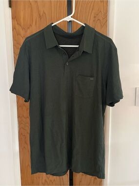 Vuori Ace Polo shirt grey green  size L